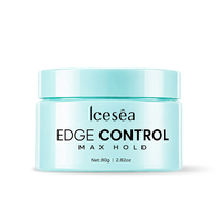 Cire coiffante OEM Edge Control Max Hold 80g, tenue forte, non grasse, gel brillant pour cheveux de bébé, marque privée, vente en gros personnalisée