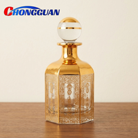 Diffuseurs de parfum transparents populaires sur le marché du Moyen-Orient, bouteilles en verre de forme octogonale