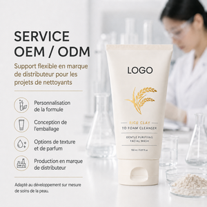 Limpiador Facial de Arcilla de Arroz, Suave e Hidratante, Limpia los Poros y la Suciedad, Equilibra la Grasa Facial, Limpiador Facial de Arcilla de Arroz Suave y No Irritante - Product Image 3