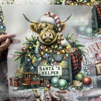 Vinyle de transfert thermique écologique en encre plastisol de haute qualité pour sérigraphie de dessins animés, transferts de Noël, taille personnalisable