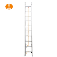 Échelle industrielle en aluminium à haute flexibilité, double face, type A, pliable, certifiée EN131, capacité de charge de 150 kg, 20 marches