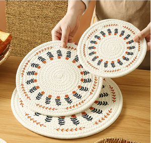 מזרן אמריקאי שולחן בית מרק מבודדת קערה באיכות גבוהה כותנה חבל כותנה מודפס ארון גביעונית - Product Image 3