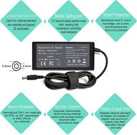 Adaptateur secteur de chargeur d'ordinateur portable 65W 19V 3.42A pour ordinateur portable Toshiba pour divers modèles adaptateurs de chargeurs haute performance