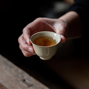 Handcrafted Ceramic <b>Teacup</b> Pottery Round Mini Cup For Kung Fu Tea Set - Product Image 2
