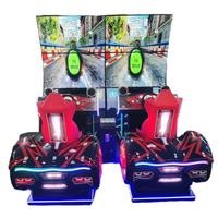 Simulateur d'arcade vidéo de course de luxe Machine de jeu de course de voiture à double écran de 55 pouces