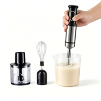 Mixeur Plongeant Électrique Multifonctionnel en Acier Inoxydable 1200W à Vitesse Variable pour Smoothies et Purées, Usage Domestique, Qualité Allemande