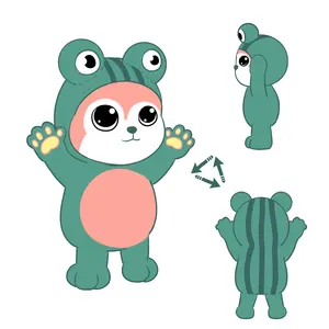 定制毛绒可爱青蛙想拥抱设计表达爱动物原型做你自己的设计