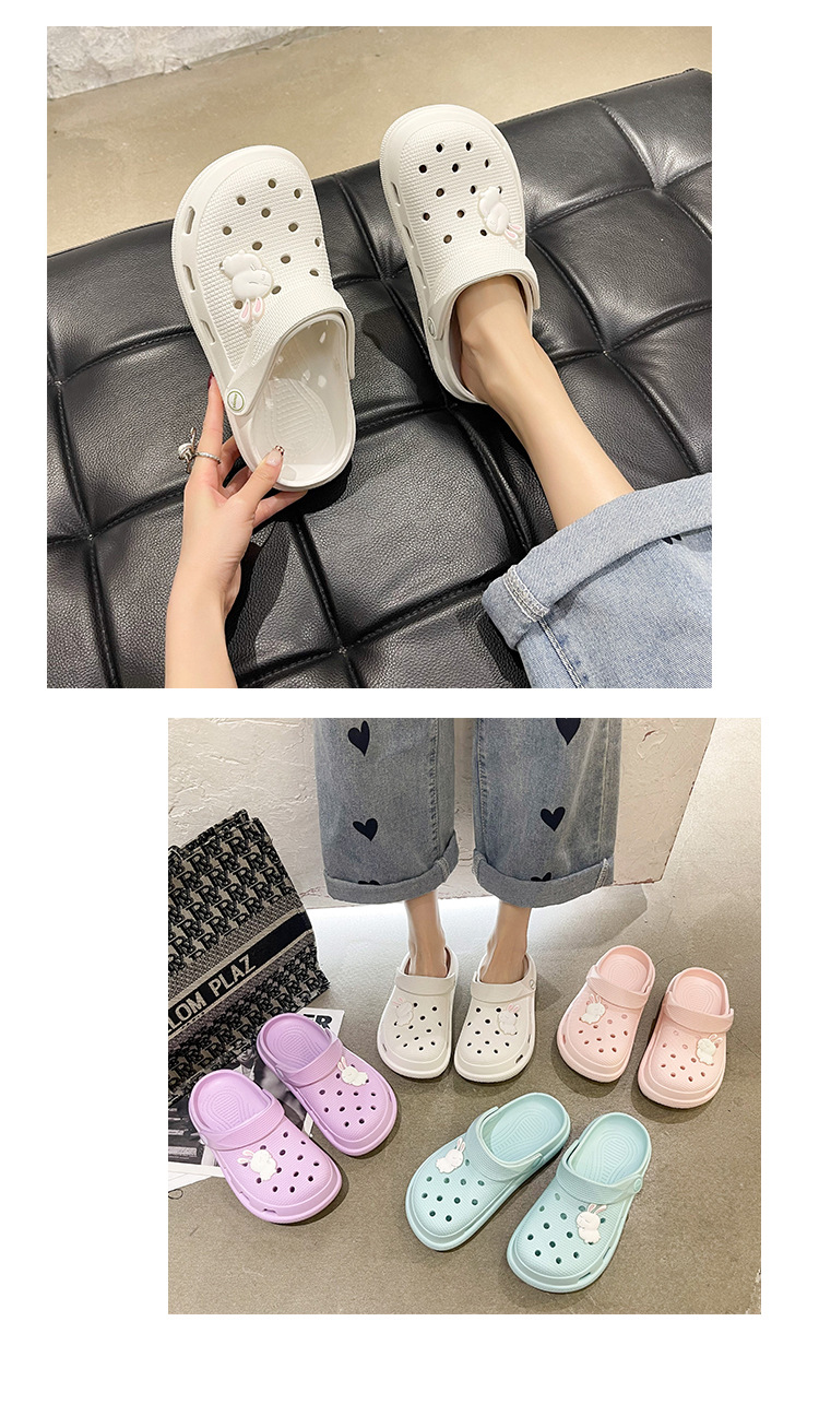 Summer EVA Non-slip Garden Shoes Women Indoor Outdoor Slippers and Sandals