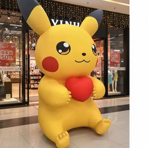 Ballon gonflable <span class=keywords><strong>Pikachu</strong></span> en PVC personnalisé pour événements, livraison gratuite, motif dessin animé mignon, imperméable, couleur personnalisée - Product Image 2