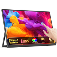 Moniteur portable Eimio 21,5 pouces IPS tactile, type C, plug-and-play, écran secondaire pour ordinateur portable, extension d'écran, fourniture directe d'usine, OEM