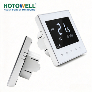Chaudière à <span class=keywords><strong>gaz</strong></span> chauffante Hotowell HTW-WF02 avec <span class=keywords><strong>thermostat</strong></span> intelligent Wi-Fi 3A au design moderne, 110-240V, garantie de 2 ans pour chauffage au sol - Product Image 1