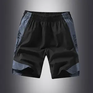 Pantalones cortos deportivos de verano con cordón oculto para hombre, pantalones cortos de secado rápido para correr al aire libre