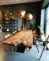Amérique du Sud noyer forme naturelle plateau de table bord vivant dalle de bois