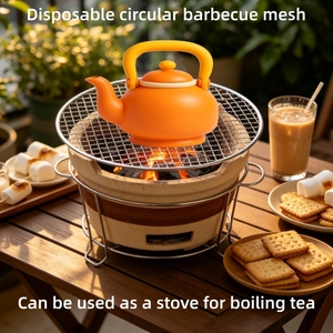 Ensemble de grilles de barbecue 5 tailles en acier inoxydable, grille de refroidissement résistante à la chaleur et adaptée au four, pour cuisson au <span class=keywords><strong>charbon</strong></span> et au gaz - Product Image 5