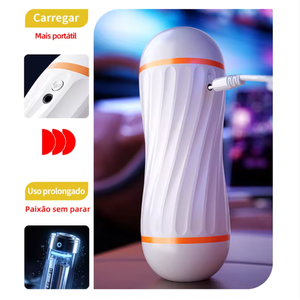 Новая мастурбационная чашка 2-в-1 для мужчин: мягкая и реалистичная текстура, двойной канал, USB-зарядка, мужские товары - Product Image 6