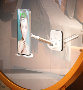 Support mural de cuisine pliable et réglable, support de téléphone et <span class=keywords><strong>tablette</strong></span> pour <span class=keywords><strong>miroir</strong></span> de salle de bain - Product Image 4