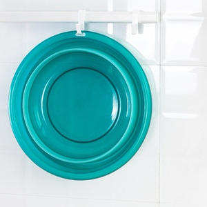 5L di động mới sinh ra ráp bé bồn tắm có thể gập lại tóc rửa lưu vực món ăn bồn tắm tiết kiệm không gian nhựa washtub đóng mở lưu vực - Product Image 6