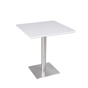 High Coffee <strong>Bar</strong> Pub <strong>Table</strong> Round <strong>Square</strong> Central Metal Dining <strong>Table</strong> - Product Image 5