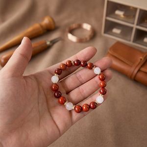 สร้อยข้อมือยางยืดประดับหยกทรงกลมชุบทอง ดีไซน์ทันสมัย เหมาะเป็นของขวัญวันครบรอบ สำหรับทุกเพศ - Product Image 2