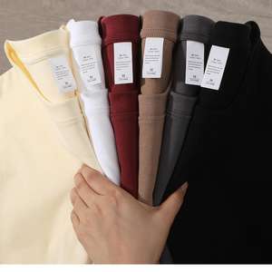 Prê<span class=keywords><strong>t</strong></span> à Expédier Boxy Cropped Tshirt 280gsm <span class=keywords><strong>t</strong></span> <span class=keywords><strong>Shirt</strong></span> <span class=keywords><strong>Blanc</strong></span> Personnalisable Personnalisé Brodé Coton Tshirt Fabricant - Product Image 5