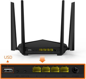 Nuevo Router WiFi Inteligente Tenda AC1200 <span class=keywords><strong>de</strong></span> Doble Banda con 4 Antenas para Uso Doméstico, Gigabit Ethernet (AC10) - Product Image 2