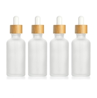 Bouteilles compte-gouttes en verre dépoli brun ambré transparent pour soins personnels et huiles essentielles DIN18 5ml 10ml 15ML 20ML 30ML 50ML 100ML