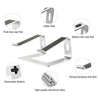 Seenda — support de bureau en aluminium pour ordinateur Portable 10-17 pouces, socle détachable pour moniteur, coussinets de refroidissement pour iPad, pour ordinateur Portable