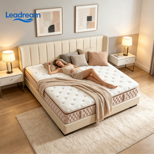 Leadream High Quality Luxury Bed Mattress Queen king Size Hotel Bedroom Latex Pocket Coil Spring <b>Memory</b> <b>Foam</b> Mattress in Box - Product Image 6