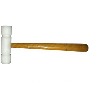 Martillo de Joyería SUNTOOLS/STIPL con Mango en T, Modelo 426D, Puntas Reemplazables, Cabeza de Nylon de 1 Pulgada, Blanco/Rosa, para Fabricación de Joyería DIY - Product Image 1