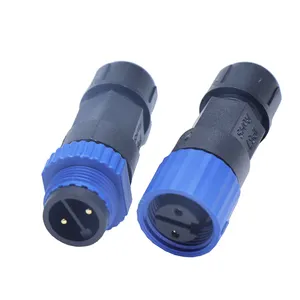 GJQ M15 Assembly Connector 2 pin Waterproof Connector Plug for LED Outdoor Light