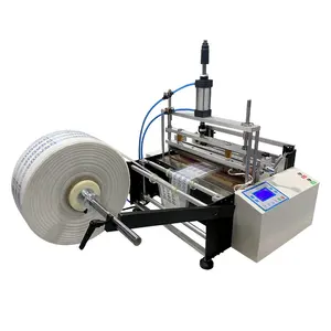 Microcomputer fully automatic A3 heat seal bag making film roll to sheet cutting machine with color sensor