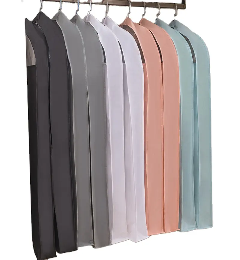 Three-dimension dust cover for dresses clothes cover with zipper lock garment bag coat suit bag