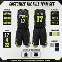 Ensemble d'uniformes de basketball personnalisés 2-en-1 : Maillot et short avec doublure de compression intégrée – Fournisseur de tenues d'équipe personnalisées