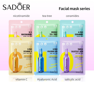 <span class=keywords><strong>Mascarilla</strong></span> Facial SADOER 8FOLD con Ácido Hialurónico y Niacinamida, Hidratación Profunda, Reafirmante, Reduce Arrugas, Repara la Piel Seca, Antienvejecimiento - Product Image 1