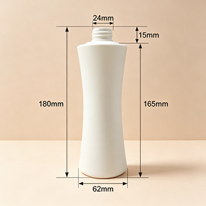 Botella de Plástico HDPE Blanca Mate de 300 ml (10 oz), Envase Cosmético Vacío con Bomba Dosificadora para Lociones, Cremas Faciales, Champú, Gel de Ducha y Jabón Corporal - Product Image 2