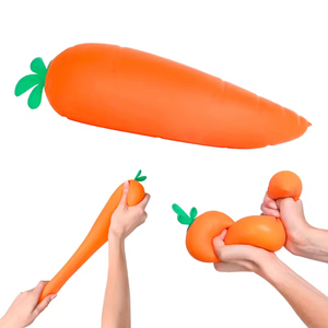 TPR Squishies Carotte Géante 11,5 Pouces, Jouet Anti-Stress à Presser en Forme de Légume, Jouet Sensoriel Amusant pour Enfants, Adolescents et Adultes - Product Image 1