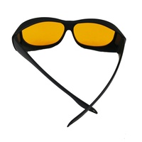 Lunettes de protection anti-lumière bleue à porter par-dessus les lunettes, lunettes de sécurité OTG absorbant les UVC pour machine de marquage laser UV
