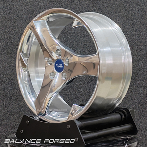 Jantes en alliage forgé BALANCE 6061-T6 de 17 à 19 pouces, sur mesure pour SAAB <span class=keywords><strong>93</strong></span>/9-3/9-5, design à cinq branches, finition polie - Product Image 5