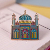 Vente en gros de badges, broches et décorations personnalisés de la Grande Mosquée de la Mecque, de la Mosquée du Prophète et de la Mosquée Hassan II