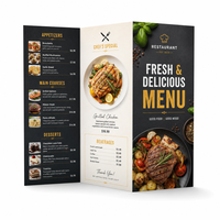 Flyers personnalisés, menus à emporter, affiches et brochures promotionnelles