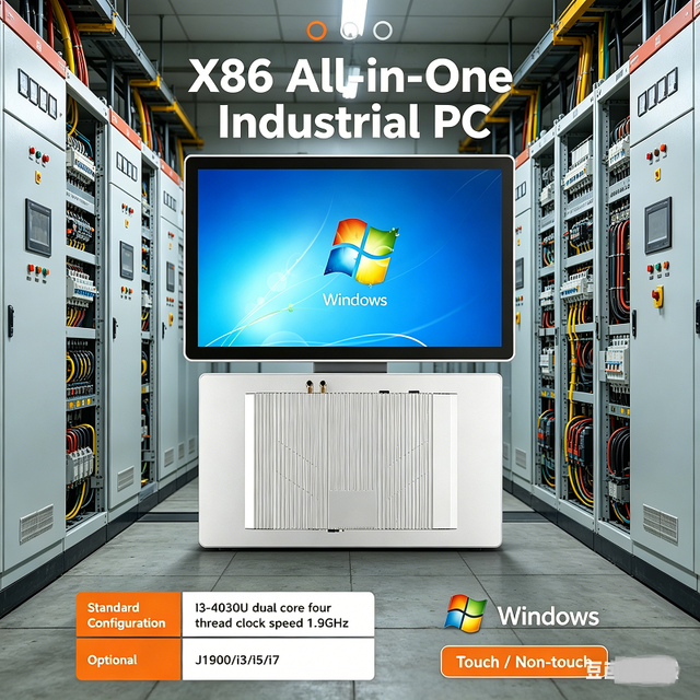 RCOMPT Custom External Monitor Open Frame Industrial Monitor Panel PC All in One PC Computer 7 Inch Touch Screen for PC