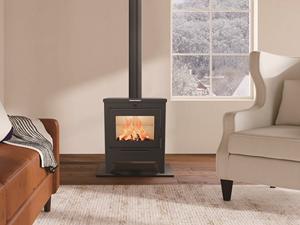 Poêle à bois 9KW avec <span class=keywords><strong>MINI</strong></span> <span class=keywords><strong>four</strong></span> pour biscuits et pizzas Poêle à bois intérieur pour chauffer et cuisiner - Product Image 5