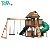 Parque Infantil Multiactividad para Exteriores, Torre de Toboganes de Plástico, Puente de Cuerdas, Muro de Escalada, Resistente a la Corrosión, para Escuelas y Jardines de Infancia
