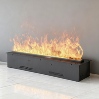 Cheminée à vapeur d'eau certifiée CE, insert atomisant à brume, flamme néon décorative, LED 3D, cheminées électriques intelligentes