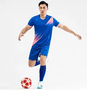 Изготовленный на заказ Новый дизайн, высококачественный китайский поставщик, Высококачественный чистый футбольный трикотаж