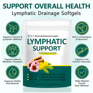 Cápsulas Blandas de Extracto Herbal Natural OEM, Suplementos para Drenaje Linfático, Cápsulas Blandas para Apoyo Inmunitario y Metabólico - Product Image 3