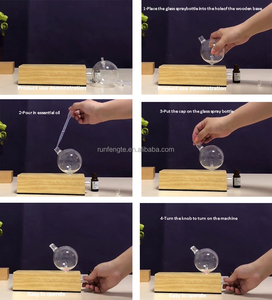 Bán buôn OEM ODM tùy chỉnh sương đài phun nước gỗ thật ultransmit nebulization tinh dầu hương thơm khuếch tán difuser Máy phun sương - Product Image 6