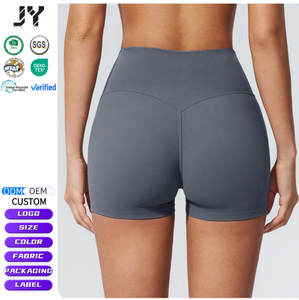 JY Nuovi Shorts Estivi Europei e Americani a Vita Alta, Modellanti e Aderenti per Yoga e Fitness Femminile - Product Image 1