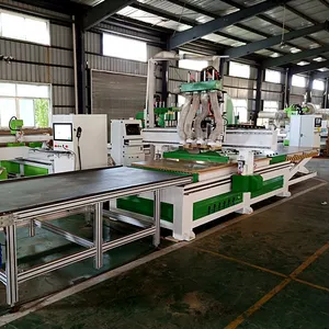 ที่มีคุณภาพสูงอัตโนมัติโหลดและขนถ่าย Cnc ไม้เราเตอร์เฟอร์นิเจอร์ทำให้เครื่องจักร