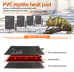 Warmtact Tấm Sưởi Ấm Cho Bò Sát Thú Cưng Bằng Pvc Màu Đen Tấm Sưởi Ấm Bể Cho Rùa, Thằn Lằn, Cá - Product Image 5